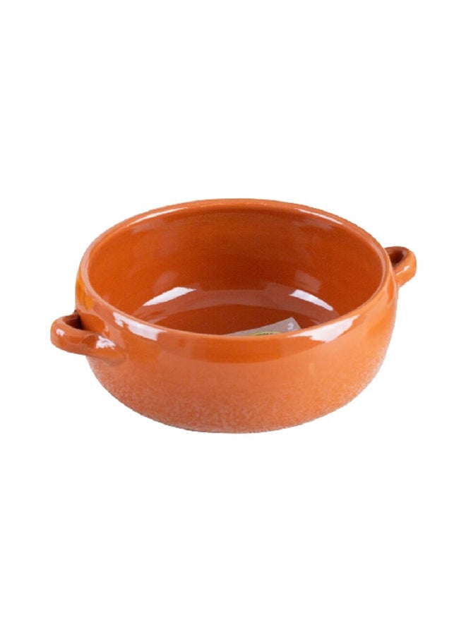 Graupera Dishwasher Safe Flambee Ceramic Deep Dish Caramel 1.7 Liter R-0720 - Image 1